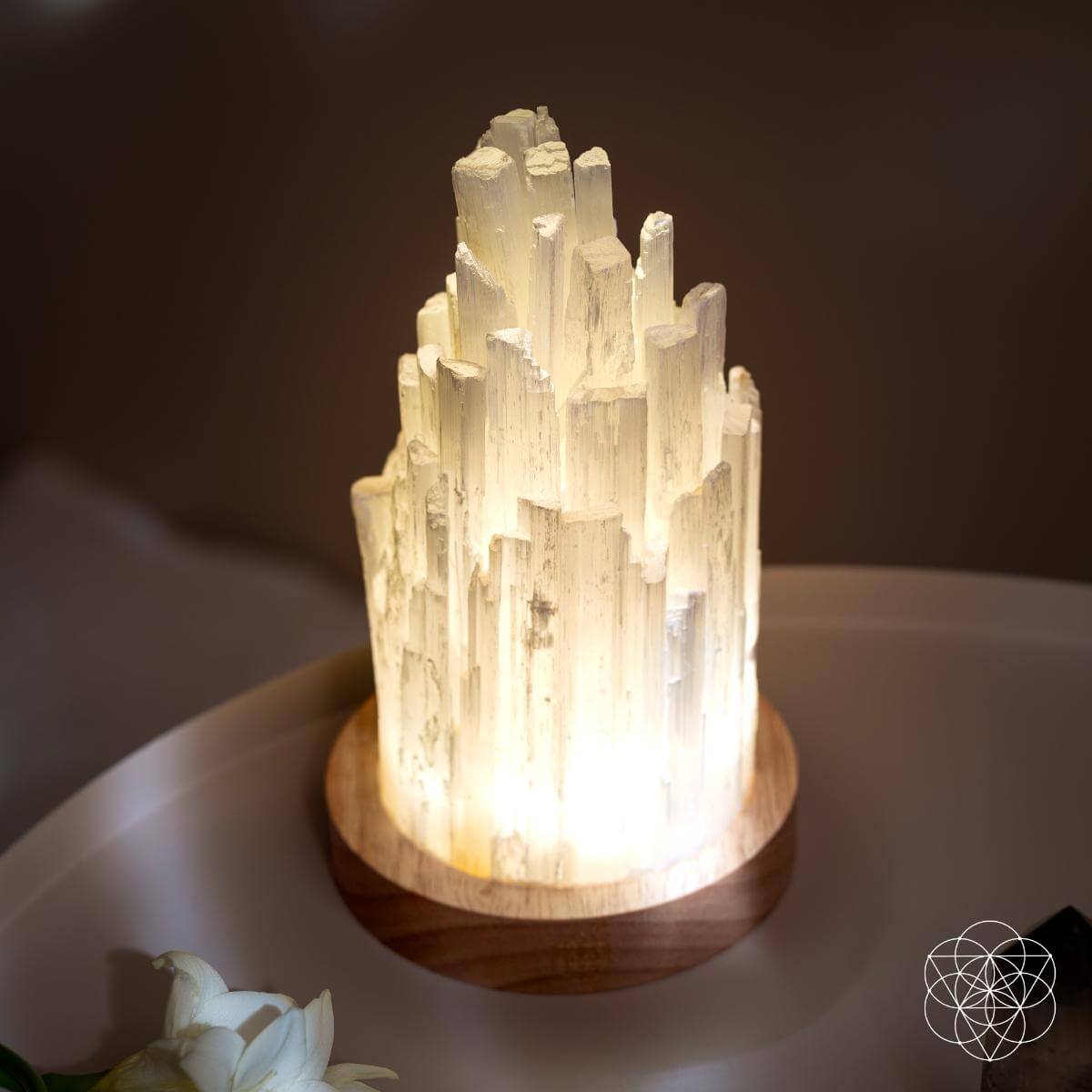 Selenite Liquid Light Lamp