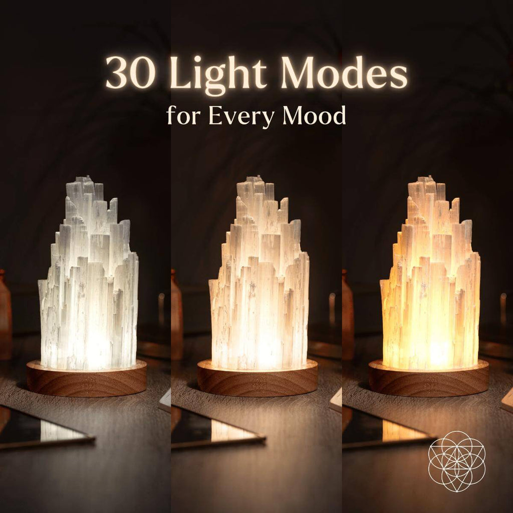 Selenite Liquid Light Lamp