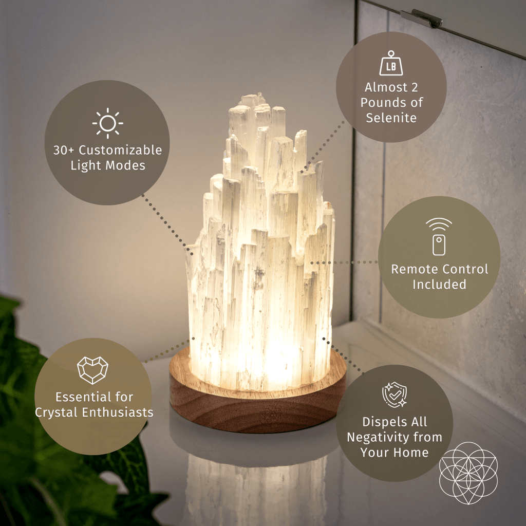Selenite Liquid Light Lamp