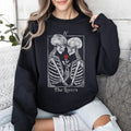 The Lovers — Skeleton Tarot Card Sweatshirt