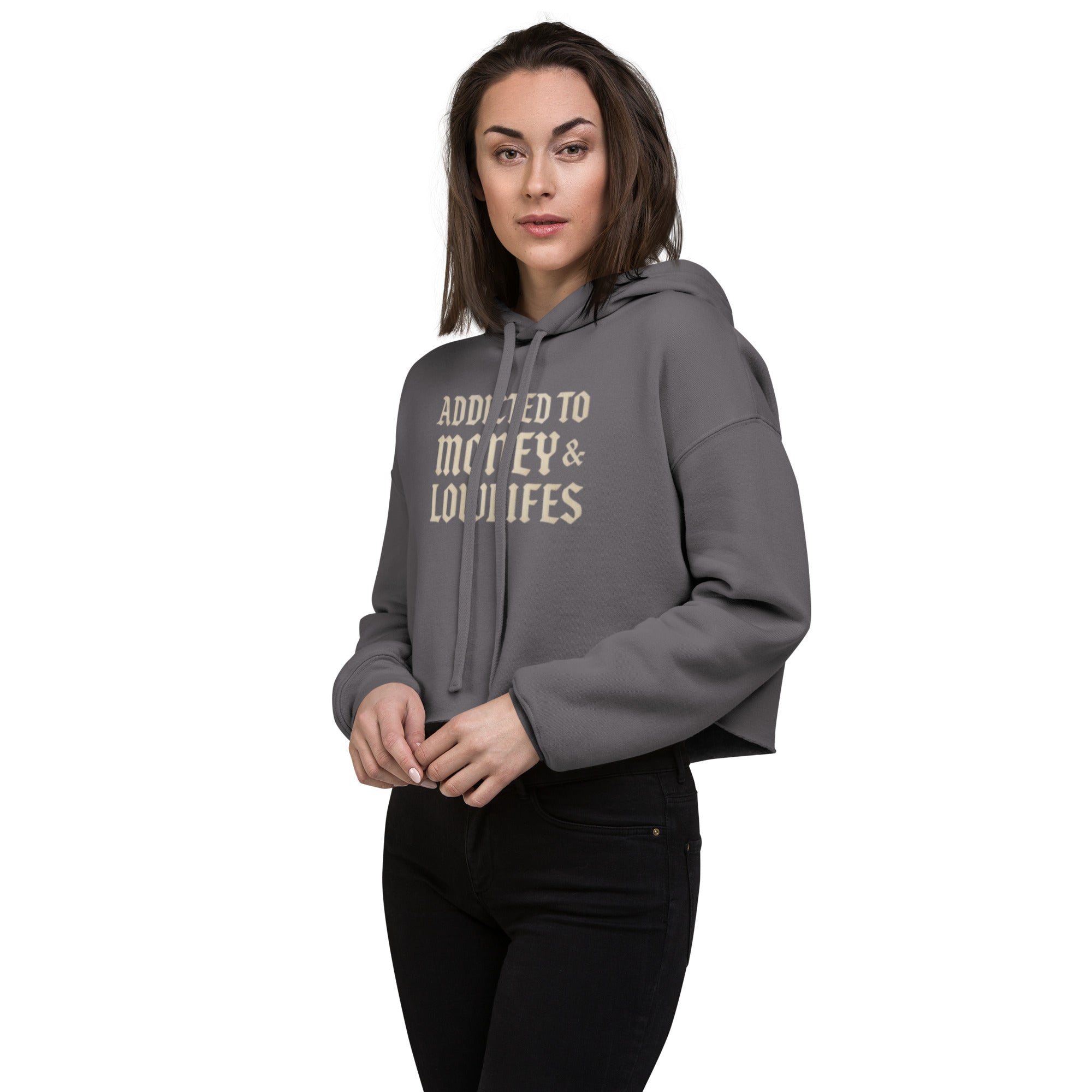 Addicted Crop Hoodie