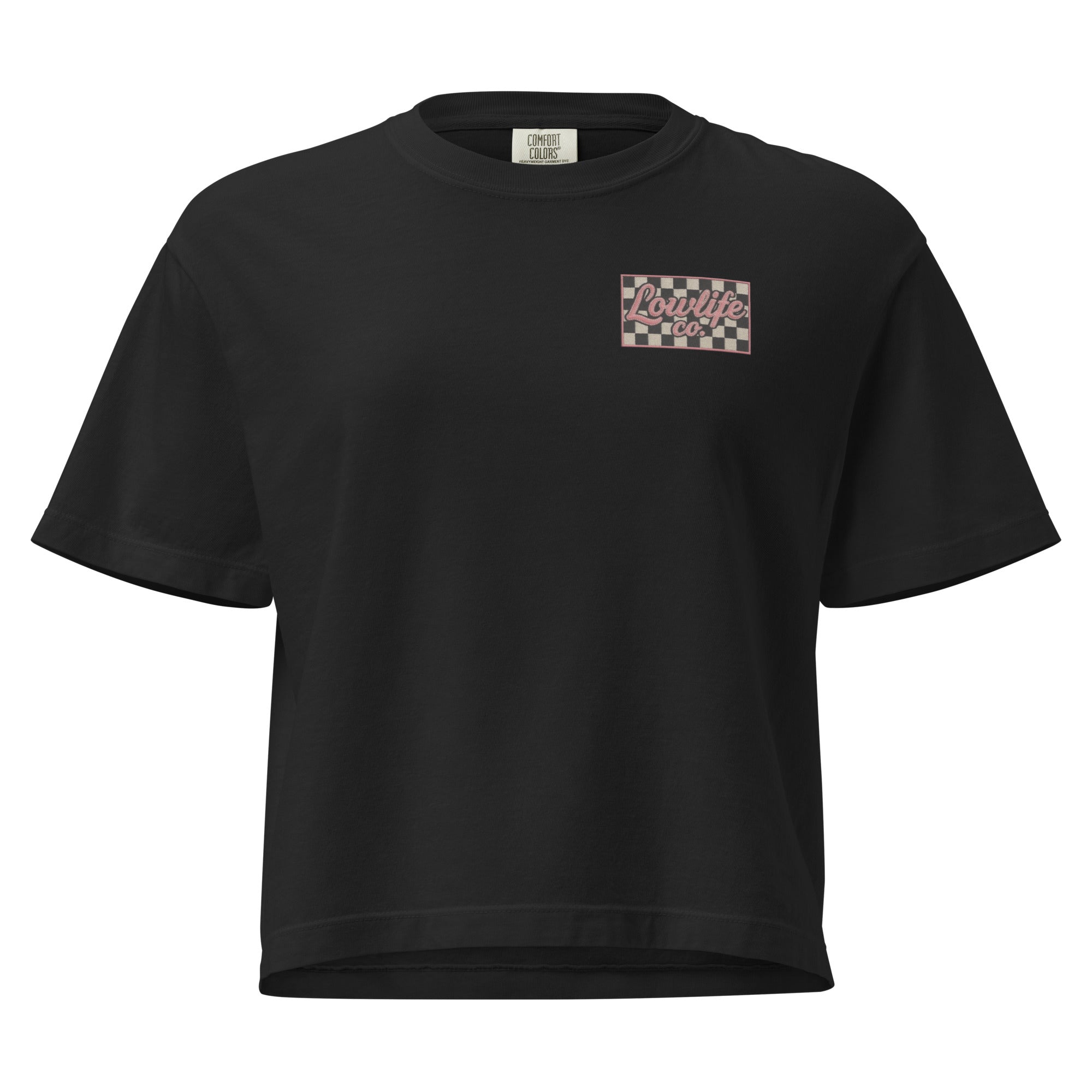 Lowlife Co Checkered Crop