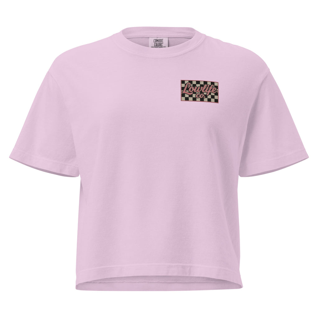 Lowlife Co Checkered Crop