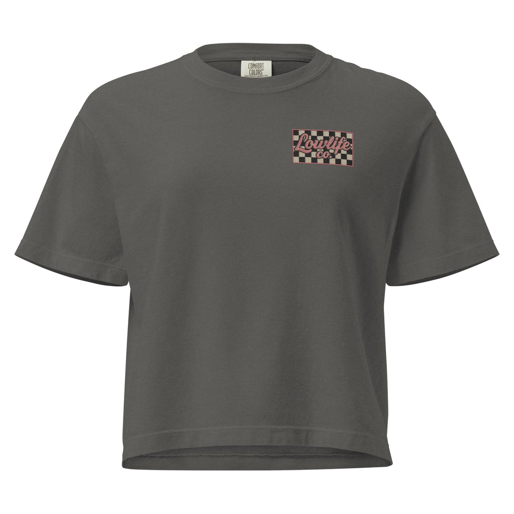 Lowlife Co Checkered Crop