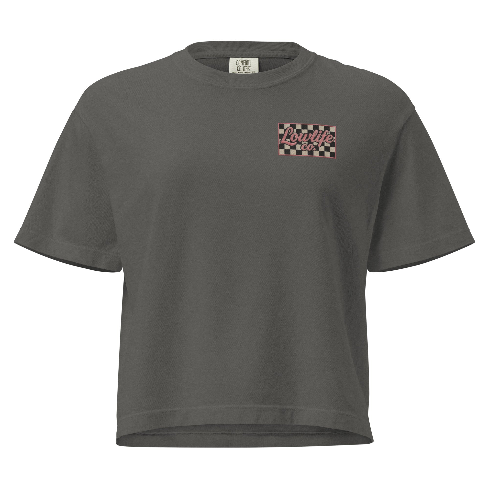 Lowlife Co Checkered Crop