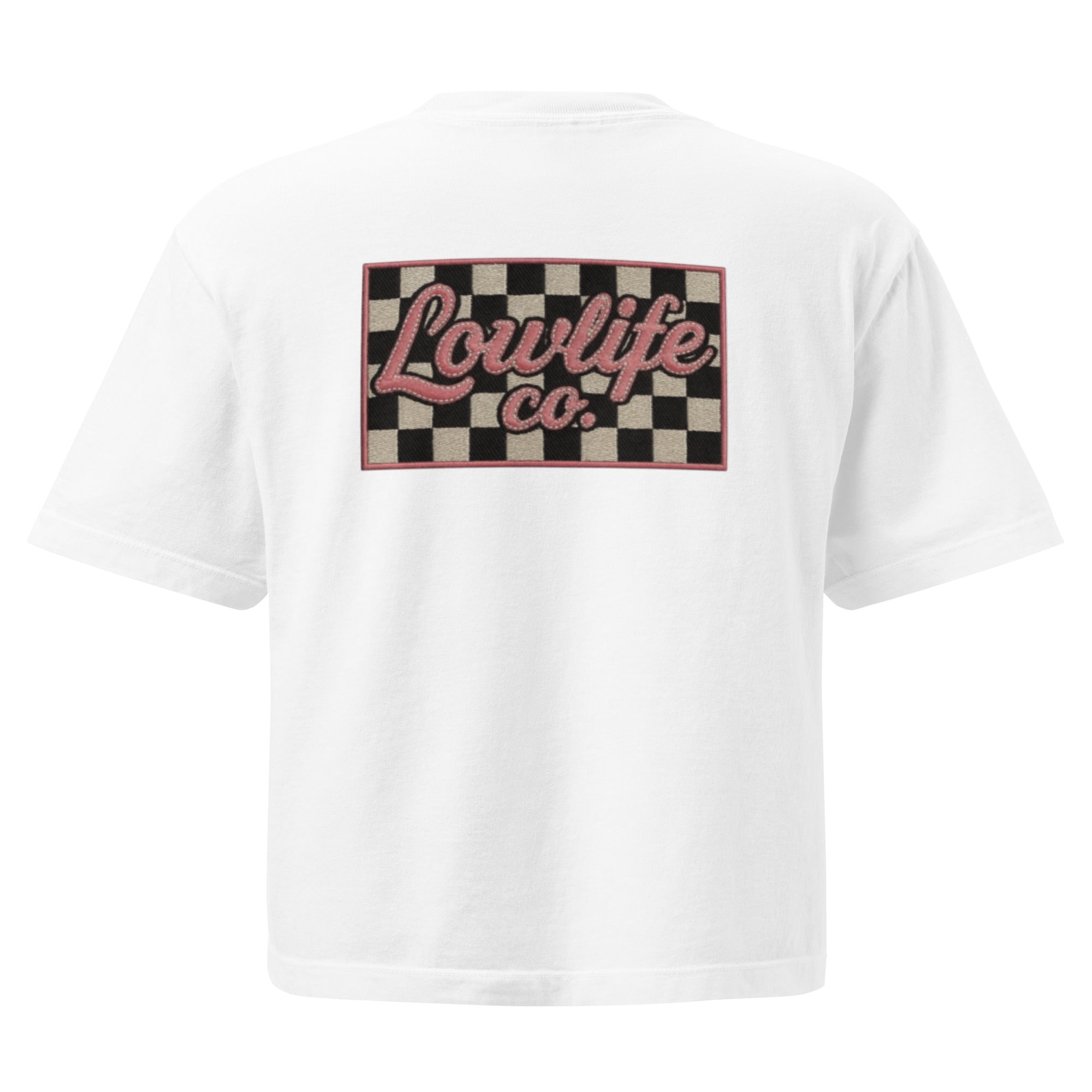 Lowlife Co Checkered Crop